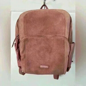 Vera Bradley leather and suede backpack purse